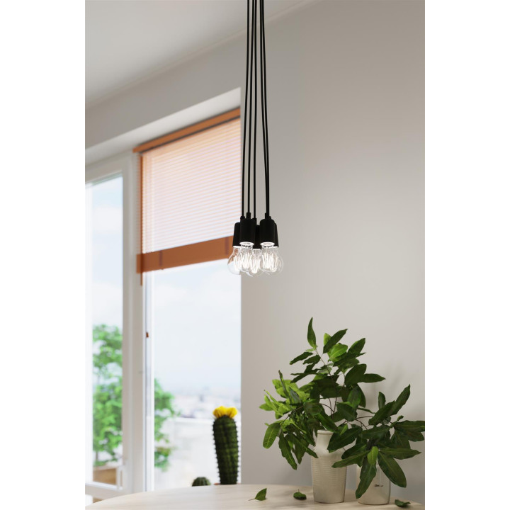 Lampa wisząca DIEGO 5 czarna