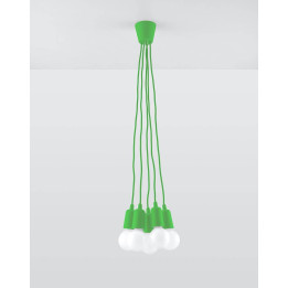 Lampa wisząca DIEGO 5 zielony