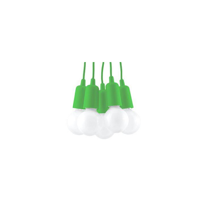 Lampa wisząca DIEGO 5 zielony