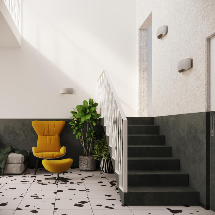 Kinkiet ceramiczny PONTIUS szary