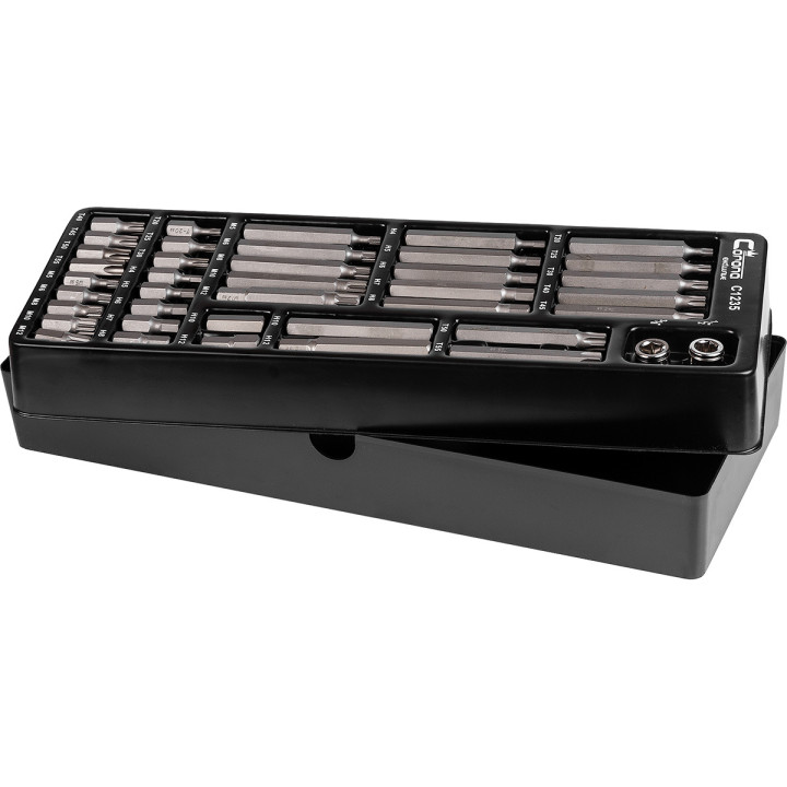 WKŁAD - ZESTAW BITÓW IMBUS,TORX I SPLINE 40 ELEM. + TACKA C1101
