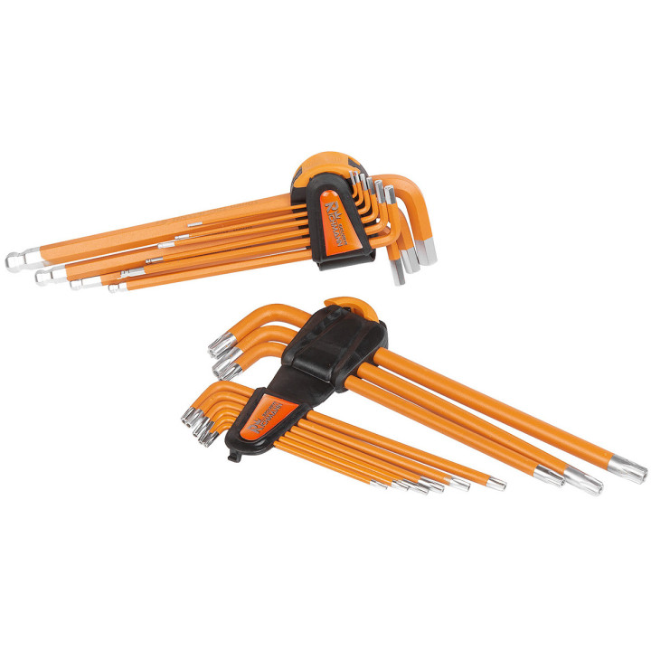 WKŁAD - IMBUSY 1.5-10 MM + TORX T10-T50, S2 18 ELEM. + TACKA C1101