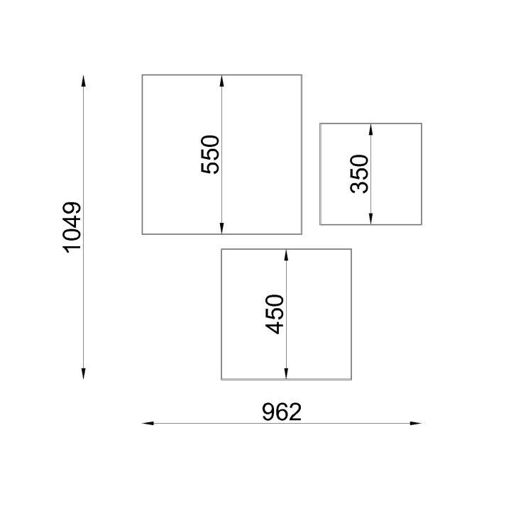Plafon HORUS 25 szary