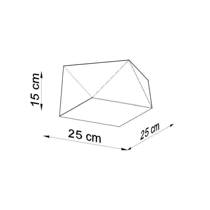 Plafon HEXA 25 biały