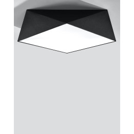 Plafon HEXA 45 czarny
