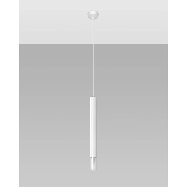 Lampa wisząca WEZYR 1 biała