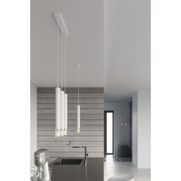 Lampa wisząca WEZYR 3 biała