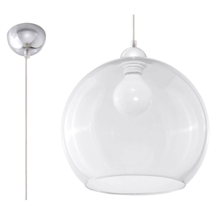 Lampa wisząca BALL transparentny