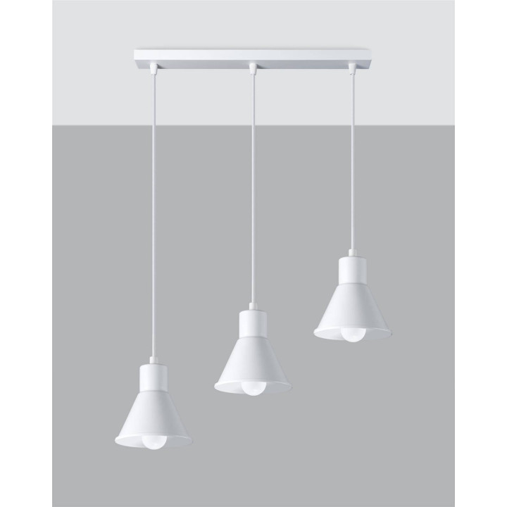 Lampa wisząca TALEJA 3 biała [E27]