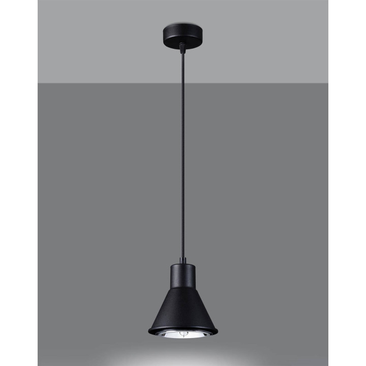 Lampa wisząca TAZILA 1 czarna [ES111]