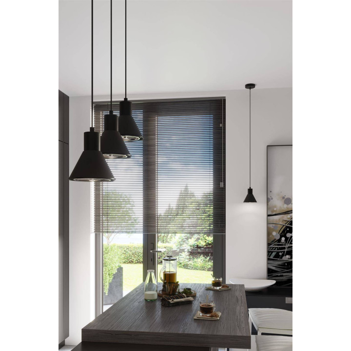 Lampa wisząca TAZILA 1 czarna [ES111]