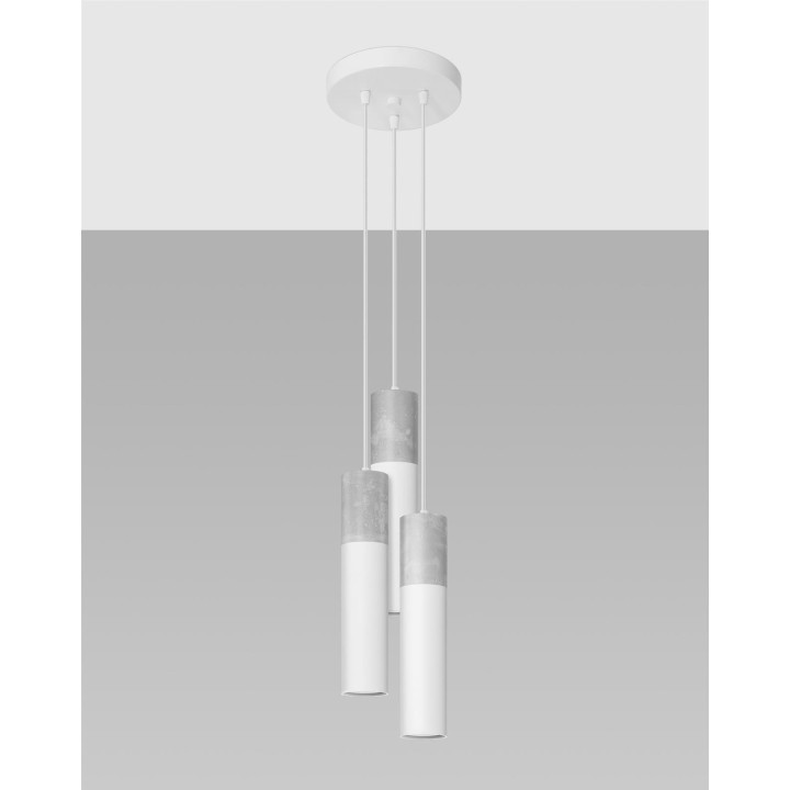 Lampa wisząca BORGIO 3P biały