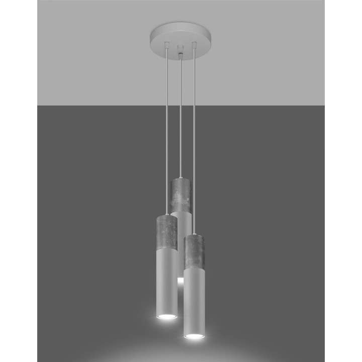 Lampa wisząca BORGIO 3P biały
