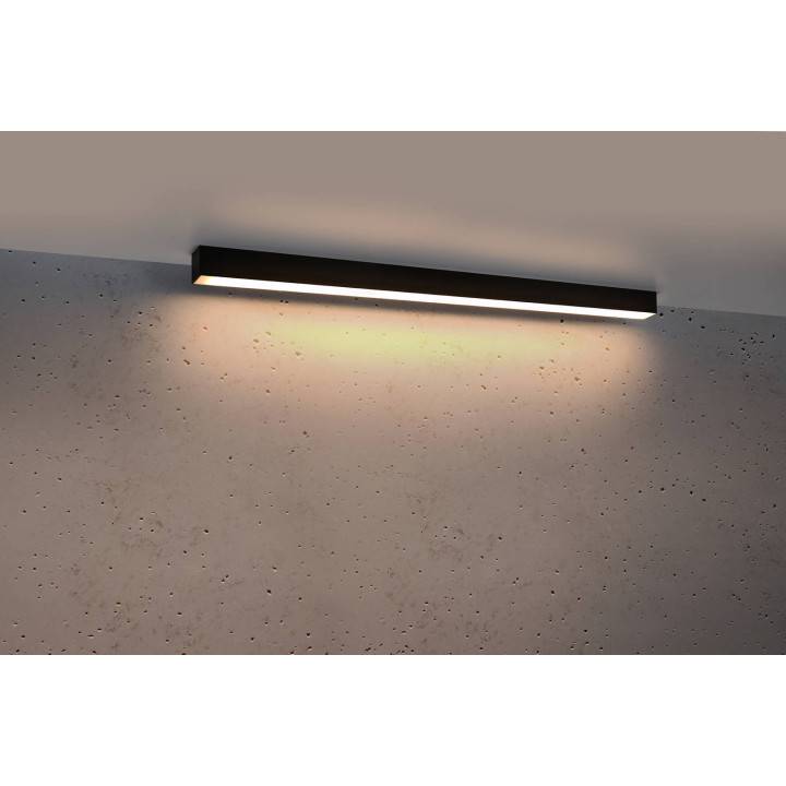 Plafon PINNE 90 czarny 3000K