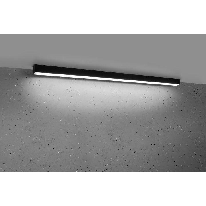 Plafon PINNE 117 czarny 4000K