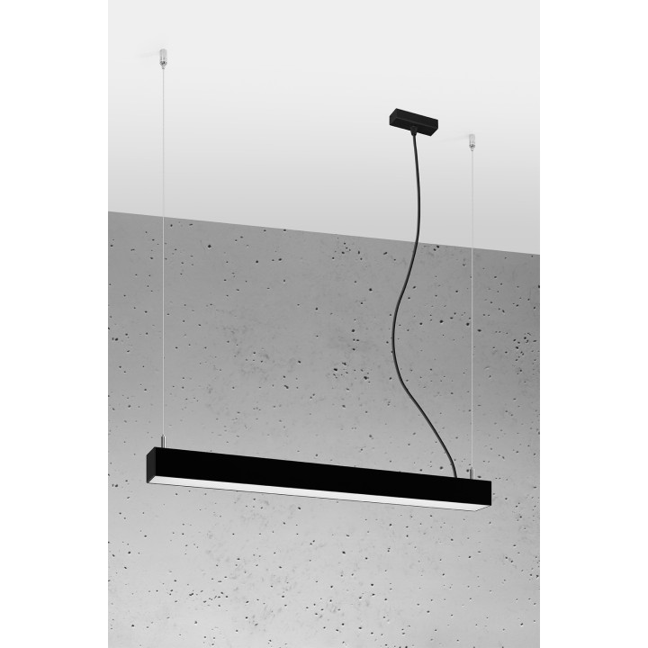 Lampa wisząca PINNE 67 czarna 3000K
