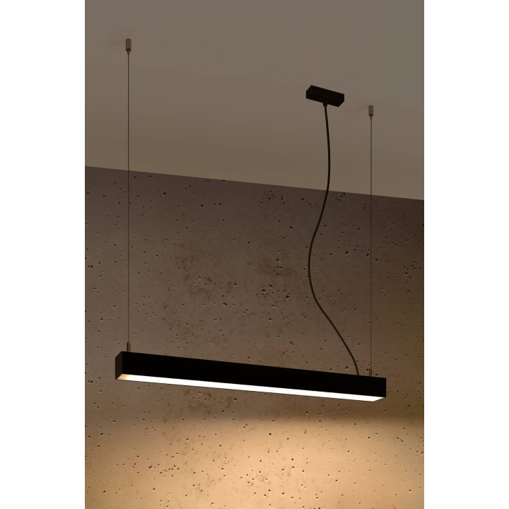 Lampa wisząca PINNE 67 czarna 3000K