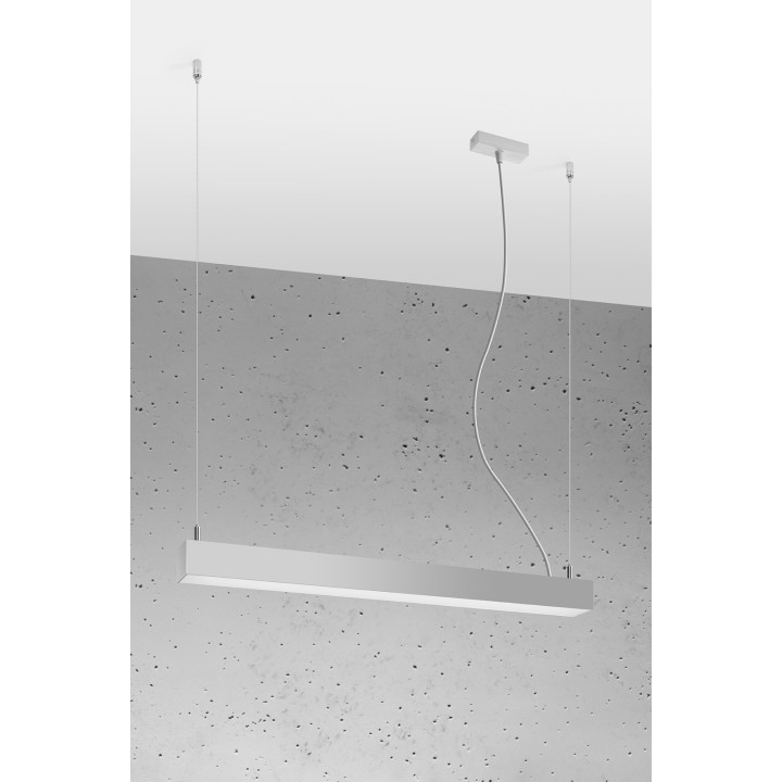 Lampa wisząca PINNE 67 szara 3000K