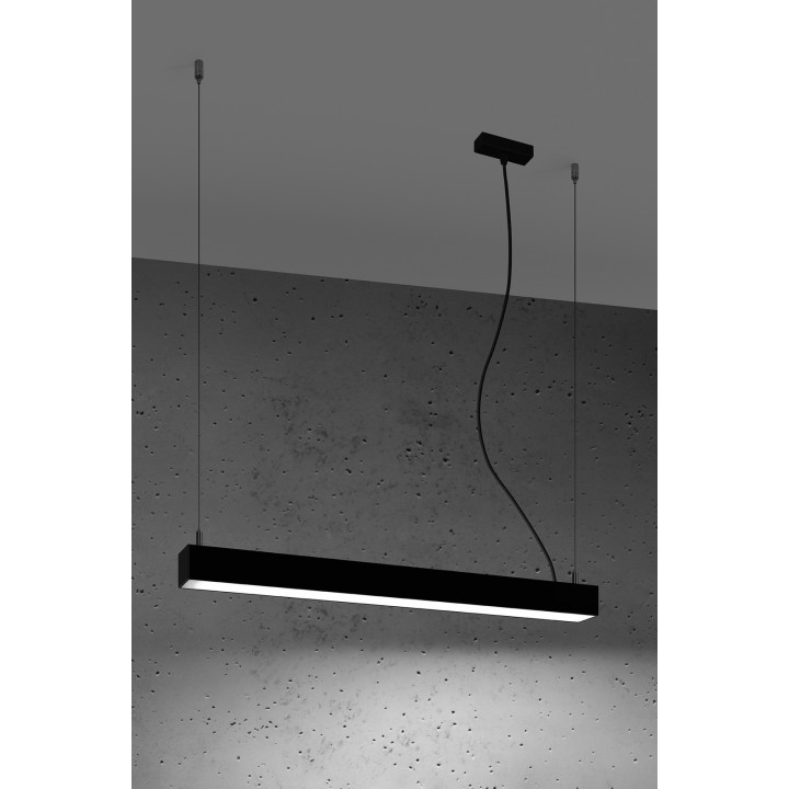 Lampa wisząca PINNE 67 czarna 4000K