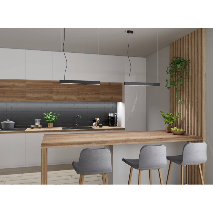 Lampa wisząca PINNE 67 czarna 4000K