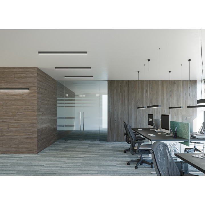 Lampa wisząca PINNE 67 czarna 4000K