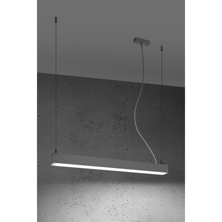 Lampa wisząca PINNE 67 szara 4000K