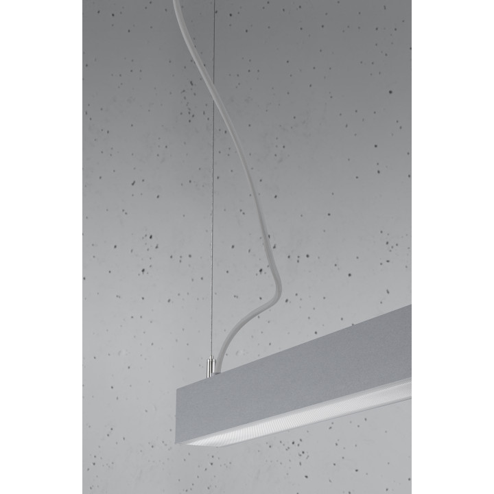 Lampa wisząca PINNE 67 szara 4000K