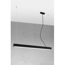 Lampa wisząca PINNE 90 czarna 3000K