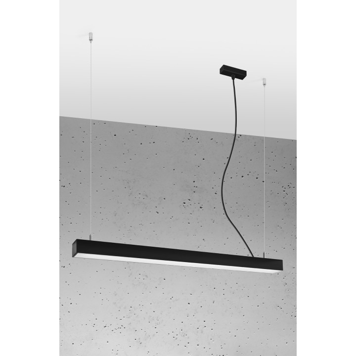 Lampa wisząca PINNE 90 czarna 3000K