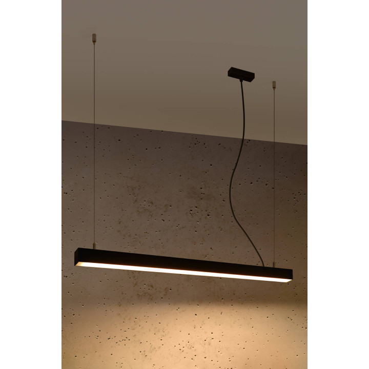 Lampa wisząca PINNE 90 czarna 3000K
