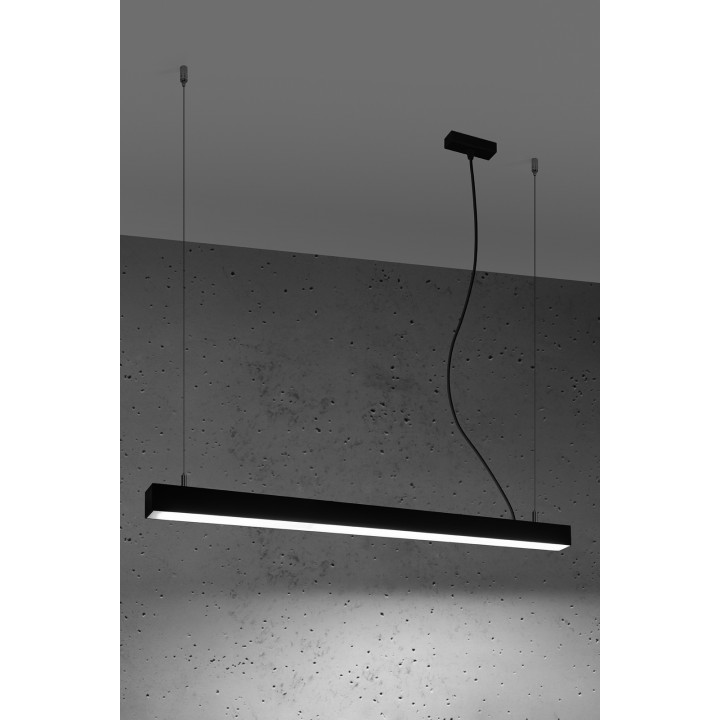 Lampa wisząca PINNE 90 czarna 4000K