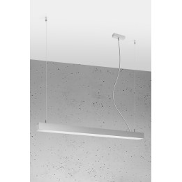 Lampa wisząca PINNE 90 szara 4000K