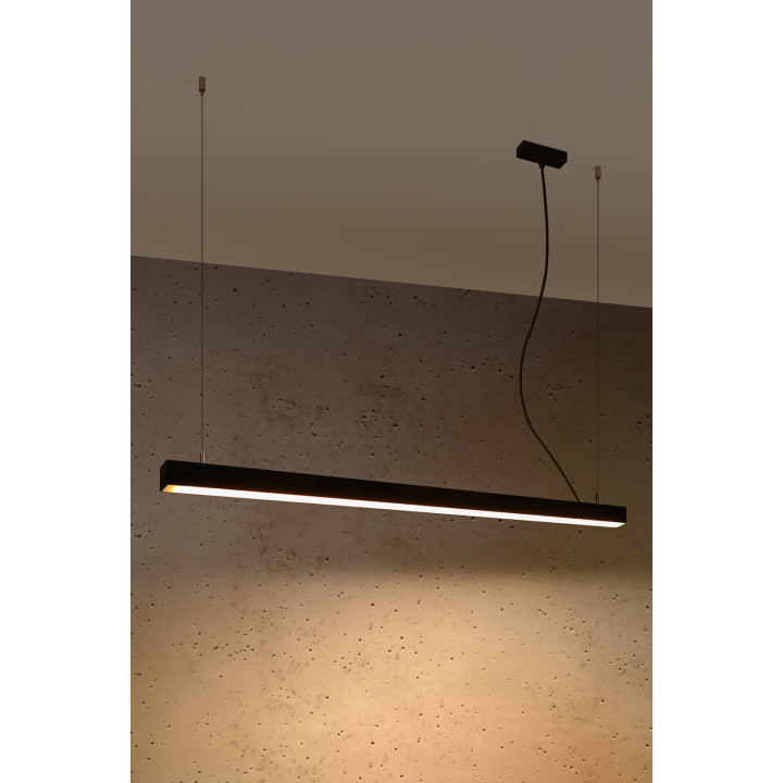 Lampa wisząca PINNE 117 czarna 3000K