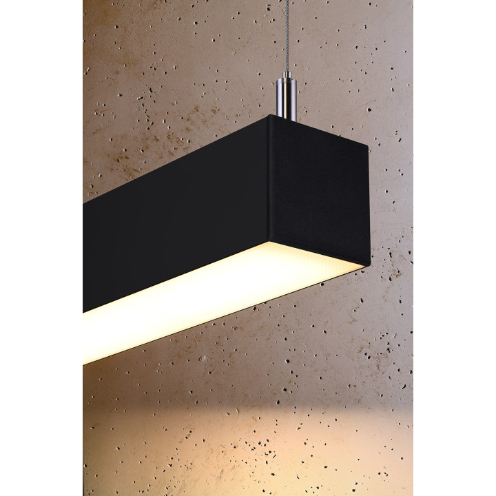 Lampa wisząca PINNE 117 czarna 3000K