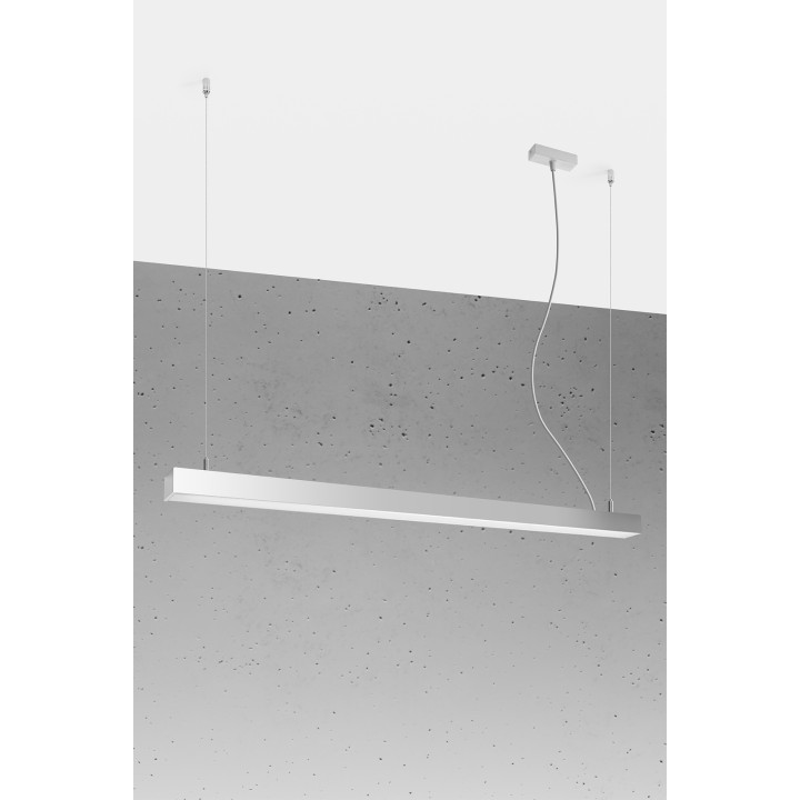 Lampa wisząca PINNE 117 szara 3000K