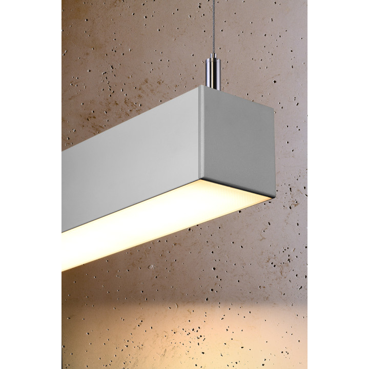Lampa wisząca PINNE 117 szara 3000K