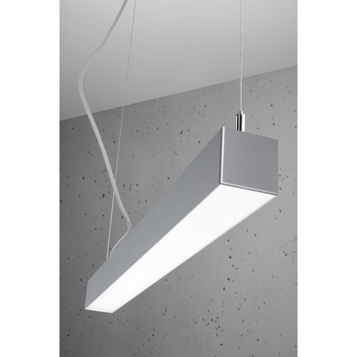 Lampa wisząca PINNE 117 szara 3000K