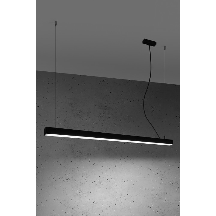 Lampa wisząca PINNE 117 czarna 4000K