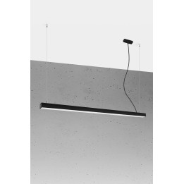 Lampa wisząca PINNE 150 czarna 4000K