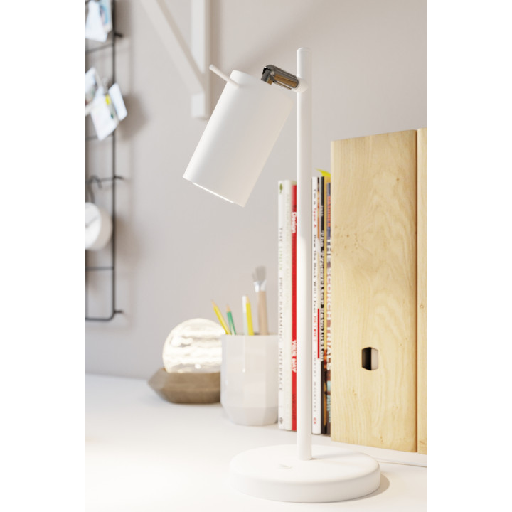 Lampa biurkowa RING biała