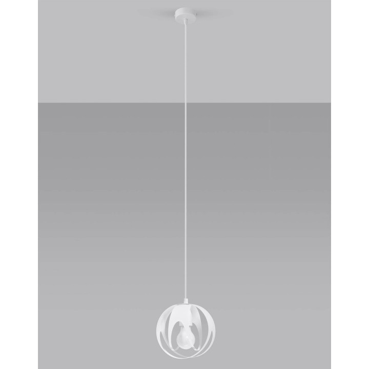 Lampa wisząca TULOS 1 biała