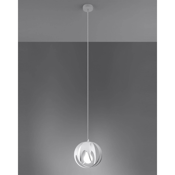 Lampa wisząca TULOS 1 biała