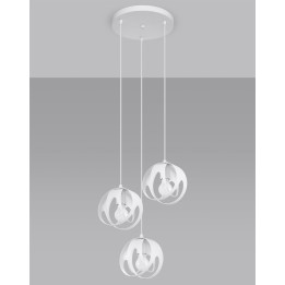 Lampa wisząca TULOS 3P biała