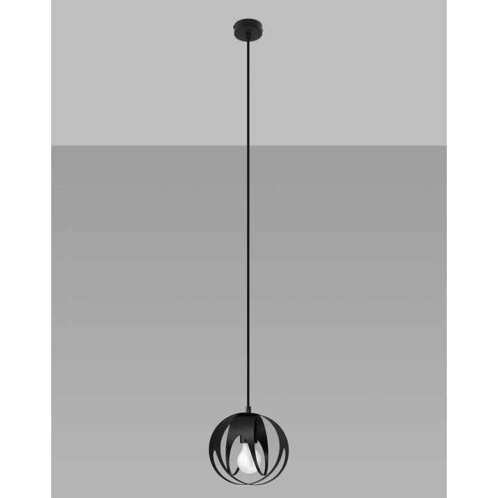 Lampa wisząca TULOS 1 czarna
