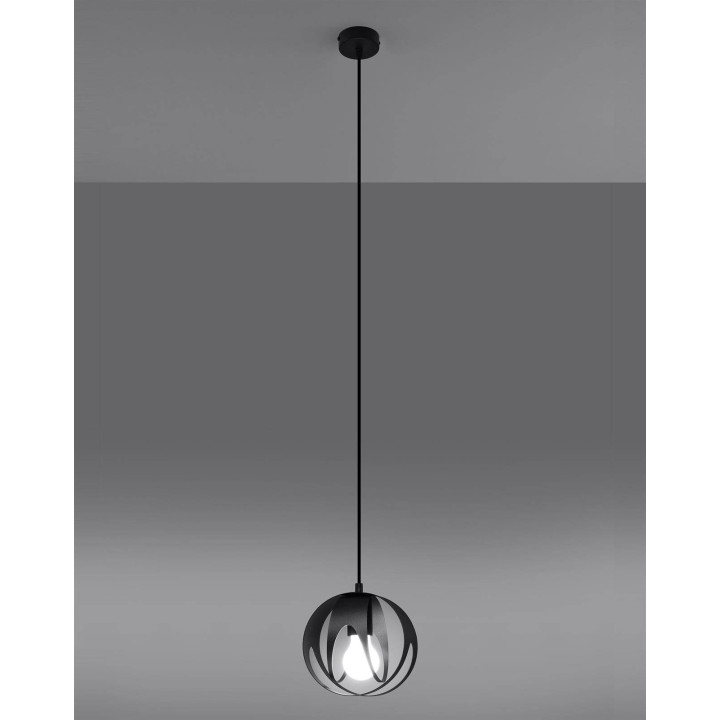 Lampa wisząca TULOS 1 czarna