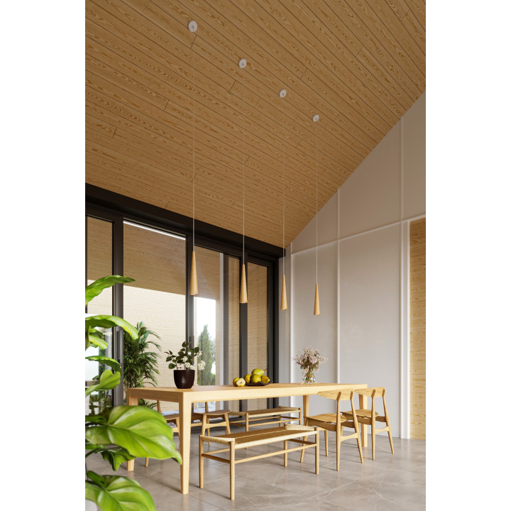 Lampa wisząca SULA 1 naturalne drewno