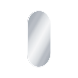 Lumiro lustro łazienkowe 100x50 cm owalne, oświetlenie LED mata grzewcza, rama akrylowa