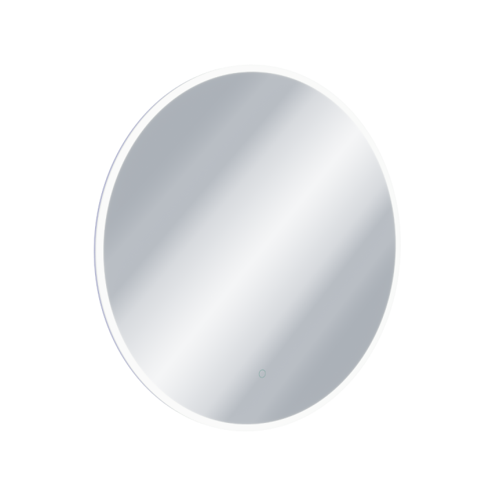 Lumiro lustro łazienkowe 100 cm okrągłe oświetlenie LED mata grzewcza, rama akrylowa