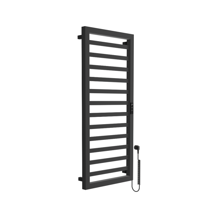 Brego Smart grzejnik łazienkowy elektryczny 115x50 cm, czarny mat