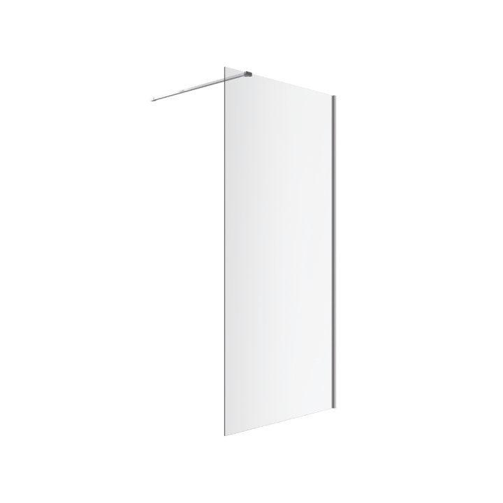 Vidoq walk-in ścianka prysznicowa prosta 90x200 cm, powłoka Clean Control, chrom